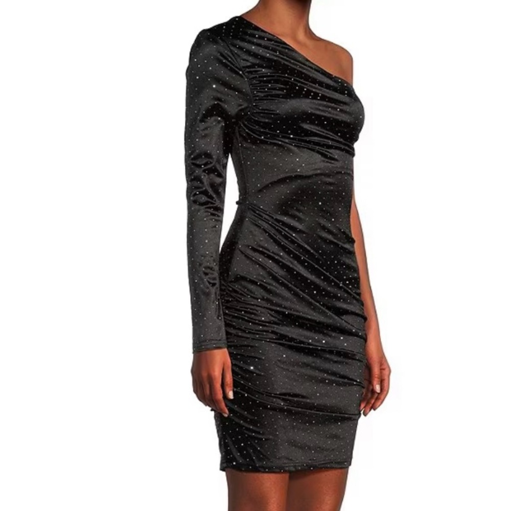 GB Long Sleeve Crystal Mini Dress 3 NWT